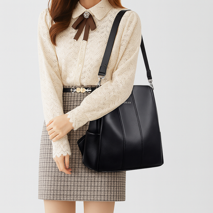 Ella | Anti-diefstal leren rugzak