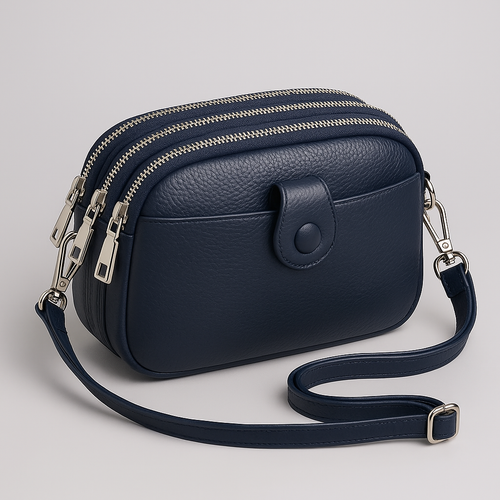 Vintage genuine leather shoulder bag for women