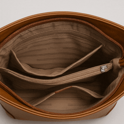 Lila | Organizer handtas met meerdere vakken