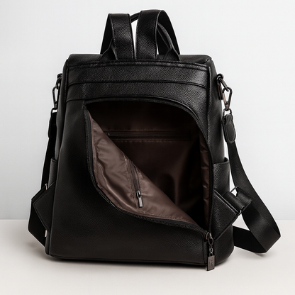 Ella | Anti-diefstal leren rugzak