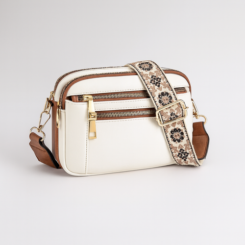 Elegant leather shoulder bag