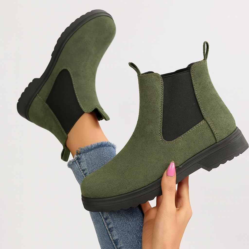 Kris | Elastische enkellaarsjes voor dames