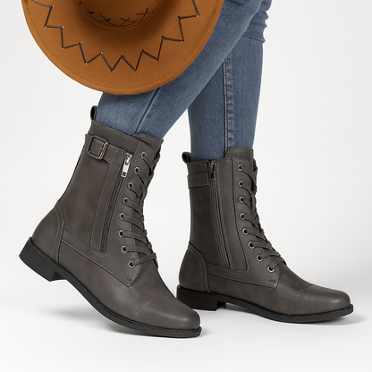 Lyn | Mid-hoog veterlaarzen