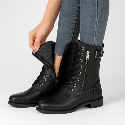 Lyn | Mid-hoog veterlaarzen