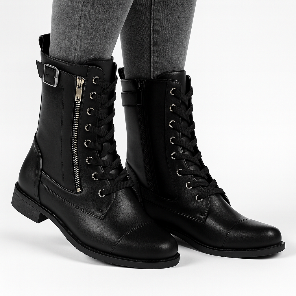 Lyn | Mid-hoog veterlaarzen