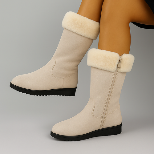 Warm long boots