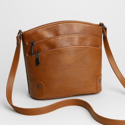 Organizer handbag with multiple pockets