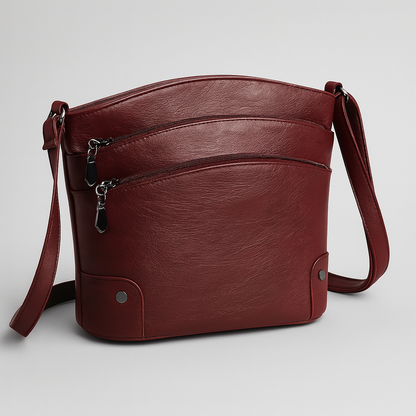 Lila | Organizer handtas met meerdere vakken