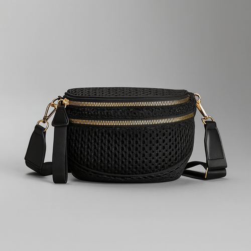 Retro mesh saddlebag