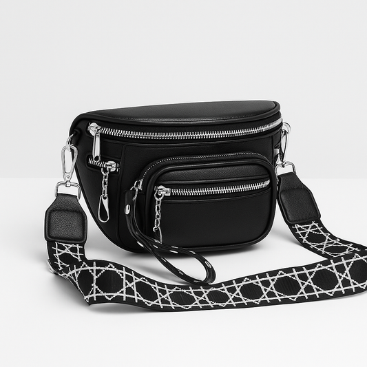 Gianna | Effenkleurige zadeltas