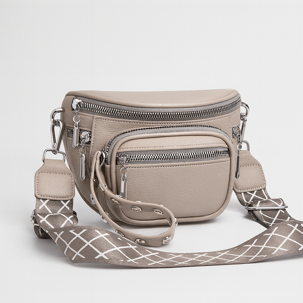 Gianna | Effenkleurige zadeltas