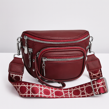 Gianna | Effenkleurige zadeltas