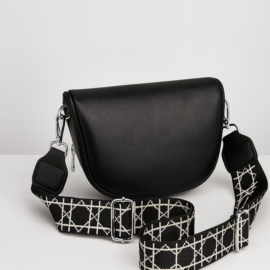 Gianna | Effenkleurige zadeltas