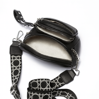 Gianna | Effenkleurige zadeltas