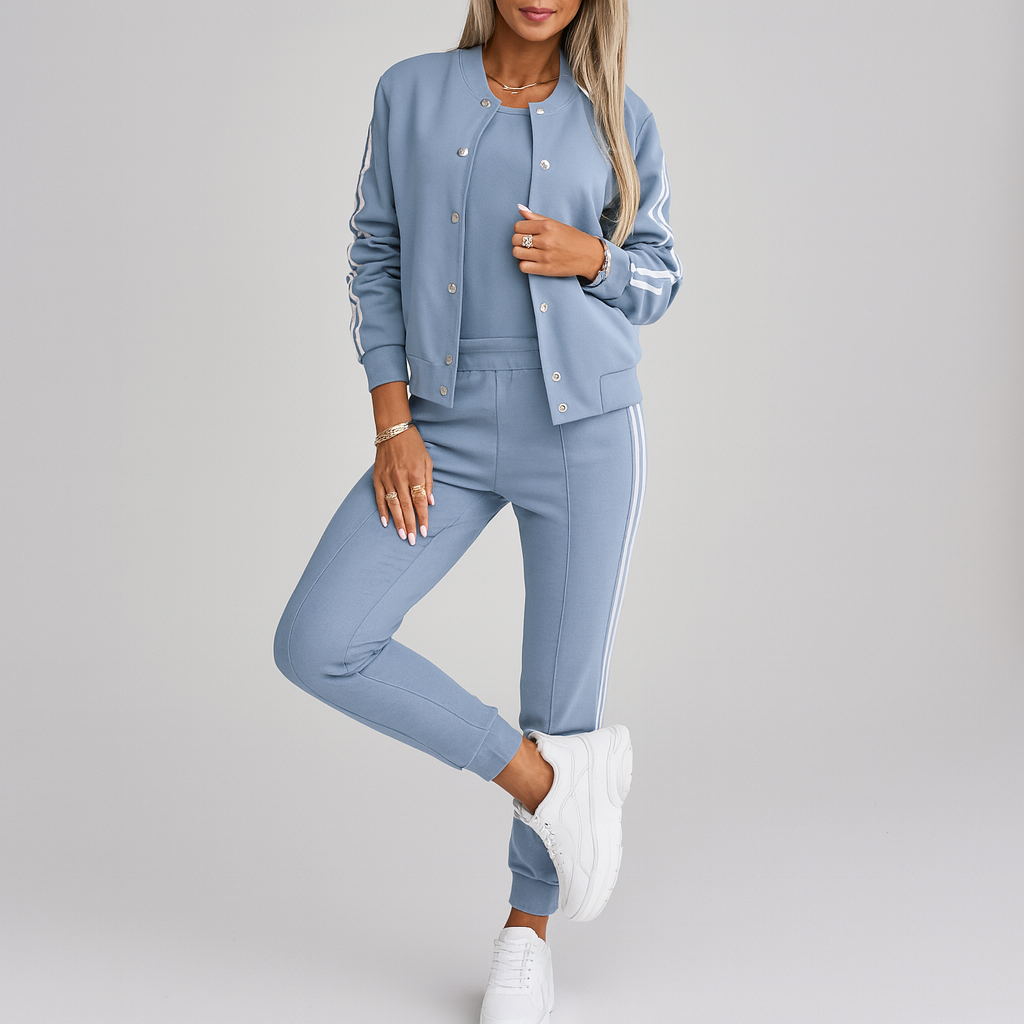 Mia | Gestreept 3-Delig Dames Set