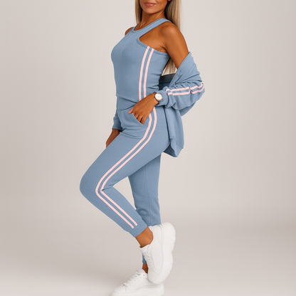 Mia | Gestreept 3-Delig Dames Set