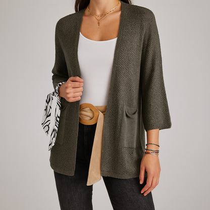 Alice | Casual open-front gebreide jas