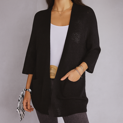 Alice | Casual open-front gebreide jas