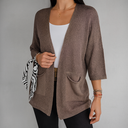 Alice | Casual open-front gebreide jas