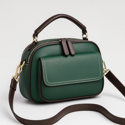 Chloe | Elegante crossbodytas met twee lagen en een brede schouderriem