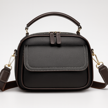 Chloe | Elegante crossbodytas met twee lagen en een brede schouderriem