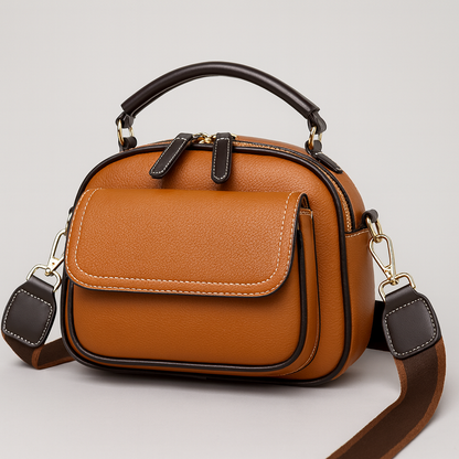 Chloe | Elegante crossbodytas met twee lagen en een brede schouderriem