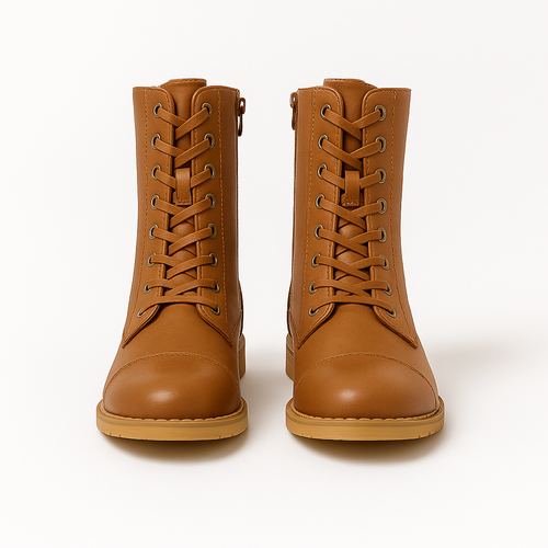 Mid-height lace-up boots