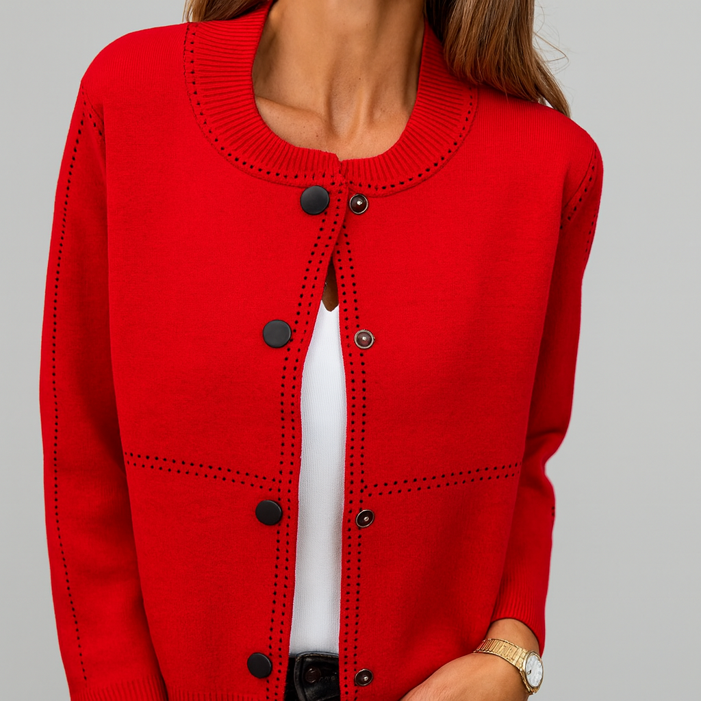 Alexa | Damesvest met knopen