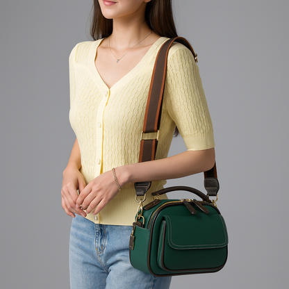 Chloe | Elegante crossbodytas met twee lagen en een brede schouderriem