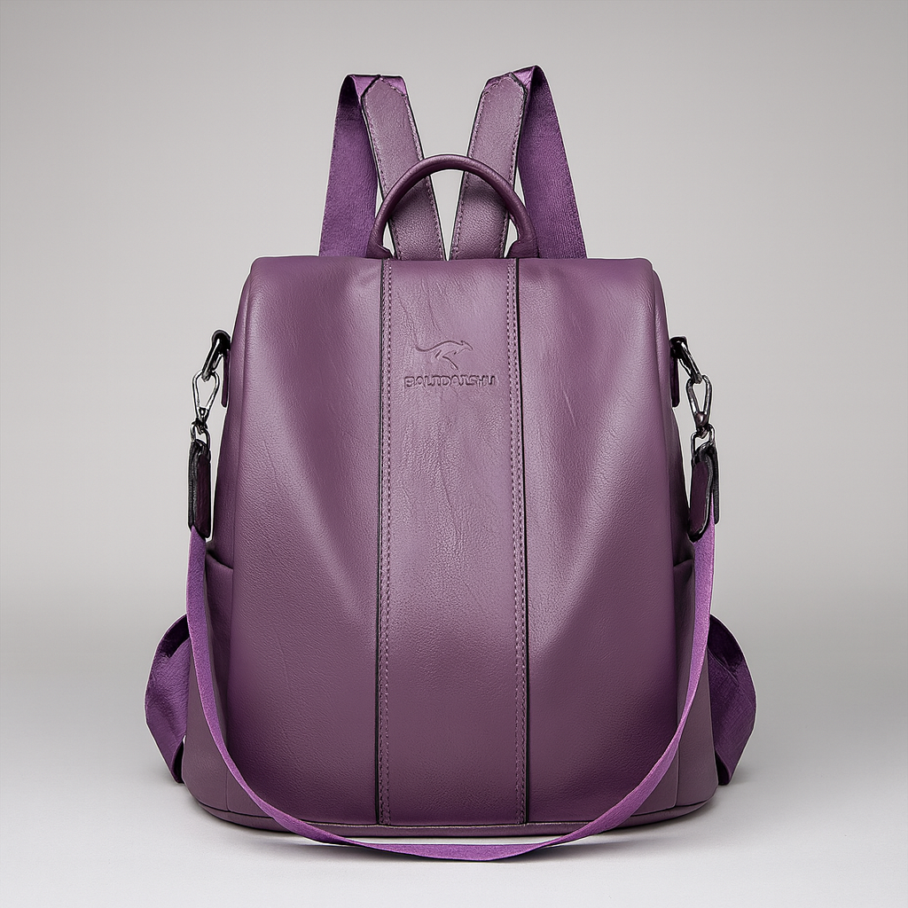 Ella | Anti-diefstal leren rugzak