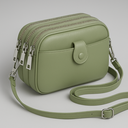 Jasmine | Vintage echte leren schoudertas voor dames