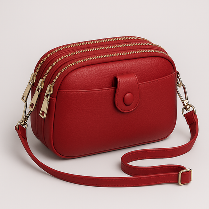 Jasmine | Vintage echte leren schoudertas voor dames