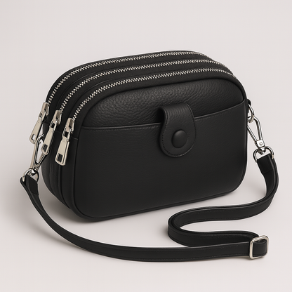 Jasmine | Vintage echte leren schoudertas voor dames