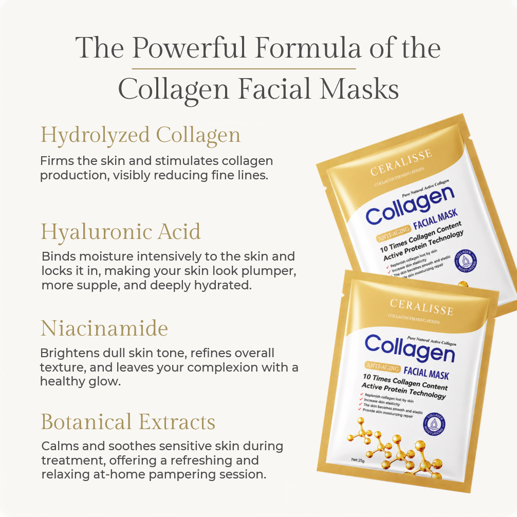 Collagen Facial Masks (10 pieces)