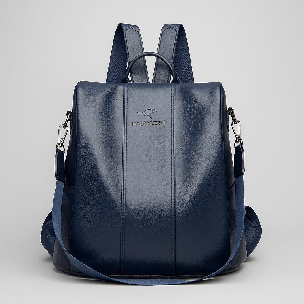 Ella | Anti-diefstal leren rugzak