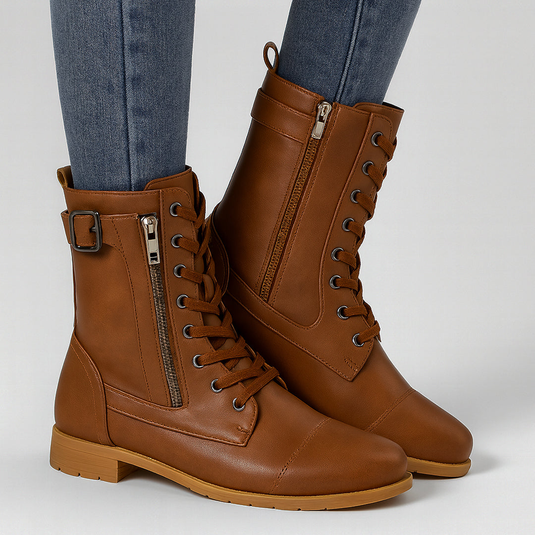 Lyn | Mid-hoog veterlaarzen