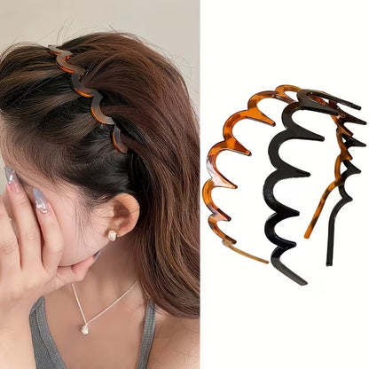 2-Piece Vintage Anti-Slip Headband Set